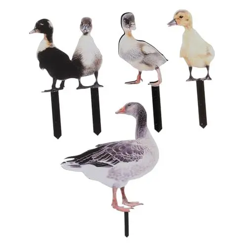 Produktbild: Happyyami 1 Satz Yard- -Pfahl Eichhörnchen aus dem Garten fernhalten Garten Gans Mini-Enten Pavillon Gartentierpfahl Pfahl für Gartenenten Rasenpfahl Simulation einfügen Acryl