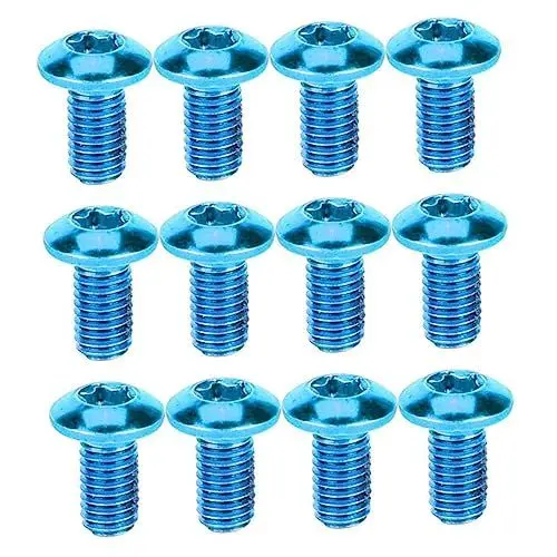 Produktbild: Happyyami 6-bolzen Disc Bremsbelag Schrauben 12pcs M5 * 10mm Fahrrad Schrauben Für Straße