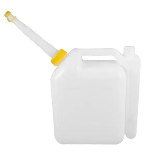 Produktbild: Happyyami 1 Stück 2 Kettensägenverhältnis-Topf Benzin rasenmäher Rasentrimmer graduierter Messbehälter Motoröl-Kraftstoff-Mischflasche Ölbehälter Öldosierflasche Ölspender Abs Weiß