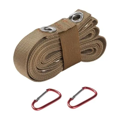 Produktbild: Happyyami 1satz Multi-funktionale Camping Schnur Mit Haken Verstellbare Outdoor Wäscheleine Für Zelt Und Tarps Leicht Und Tragbar Für Camping Wandern Und Backpacking