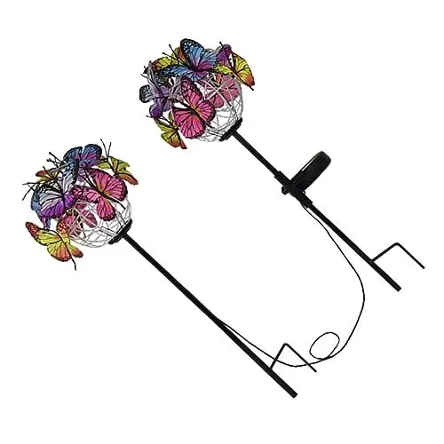 Produktbild: Happyyami 1satz Solar Light Wasserdichte Solarleuchte Für Außenbereich Dekorative Gartenstecklampe Mit Intelligentem Lichtsteuerungssystem Für Romantische