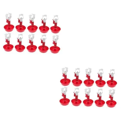 Produktbild: Happyyami 20 STK Taubenfutterautomat Vogel Wasserspender Klein Automatisches Wasser Automatischer Wassernapf Automatischer Wasserspender Taube Tränke Quellwasser-trinkbecher Vögel Füttern
