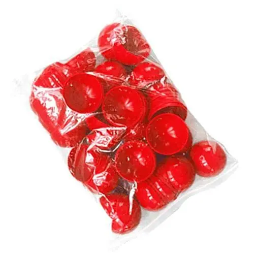 Produktbild: Happyyami 25 Stück Lotteriekugeln Tombola Bingokugeln ohne Nummer Kunststoff Hohlkugeln 40Mm Rot