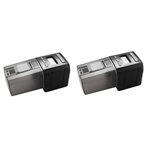 Produktbild: Happyyami 2St Teichfutter Futterspender Zubehör für Aquarien Fisch Tank Log Automatic Fish Feeder Automatischer Fischfütterer Timing-Feeder Fischfutter Mini Zubringer Futterautomat Aquarium