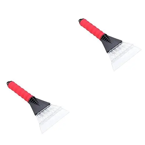 Produktbild: Happyyami 2stücke Schneeschaufel Auto Mit Gummihülle Effektiver Eiskratzer Für Windschutzscheibe Für Winter Robuste rutschfeste Anwendung Langlebig Und Praktisch