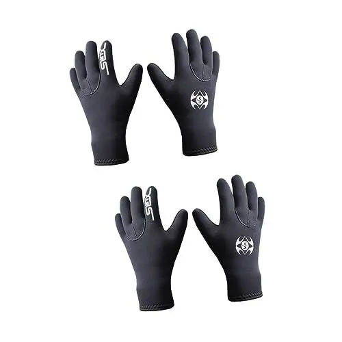 Produktbild: Happyyami 2 Paar Anti-rutsch-tauchhandschuhe Wärmere Neoprenhandschuhe Tauchhandschuhe Speerfischen Winterhandschuhe Handschuhe Für Neoprenanzüge Tauchhandschuhe 3mm Neoprenanzug Angeln