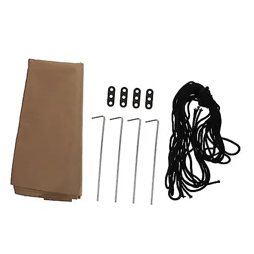 Produktbild: Happyyami 2 Sätze Überdachung Picknickmatte Im Freien Rucksackzelt Campingzelte Strandzelte Großes Zelt Outdoor-campingmatte Großes Campingzelt wasserdichte Unterlage Multifunktion Eisen