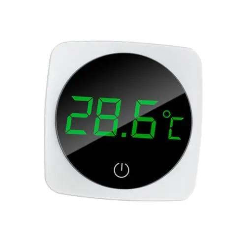 Produktbild: Happyyami 2 Stk Thermometer thermohydrometer digital aquarium messgerät Fischbecken aus Glas kleine Aquarienheizung Temperaturmessung im Aquarium Wassertemperatur messen Anzahl Detektor Weiß