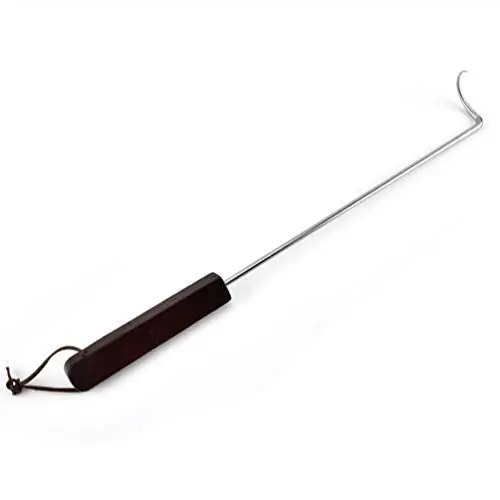 Produktbild: Happyyami 2 Stücke Lebensmittel Flipper Edelstahl Fleischwender Haken Grillhaken Biegen Grillwender Haken Kochgeschirr Grillzubehör