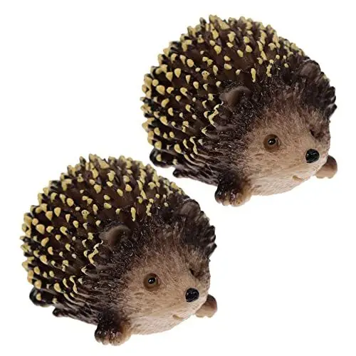 Produktbild: Happyyami 2st Igel-Statue Weihnachtsdeko Spielzeug Gartenverzierung Entzückendes Igeldekor Winziger Igelschmuck Gartendekoration Winzige Verzierung Plastik Kleiner Igel Kind Skulptur
