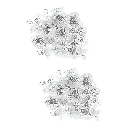 Produktbild: Happyyami 300 STK Feste Blechnägel Möbelstift Stift Befestigen Polsterschraube Headliner-Stift Polsternägel Rüsche Bett Rock Pin Spiraldruckstift Schieberegler Plastik Erwischt Blatt