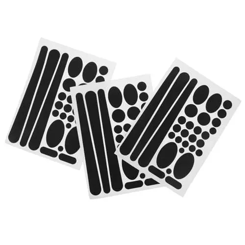 Produktbild: Happyyami Rahmenschutz-aufkleber-set 3er-pack Aufkleber-set Für Fahrradrahmen Kratzfest Schwarz Geeignet