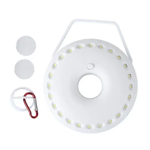 Produktbild: Happyyami Led Zeltlampe Akku Betrieben Helle Schirmmastleuchte Für Outdoor Camping Wandern Campingzeltleuchte Led Campinglampe Terrassenschirmleuchte Batterie Betrieben Zeltlicht Ohne