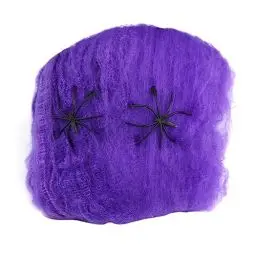 Produktbild: Happyyami 4 Stück Halloween-dekore Halloween-spinnenweben Halloween-spinnennetz Halloween-dekorationen Baumwollspinnennetz Und Spinnen Bilden Requisiten