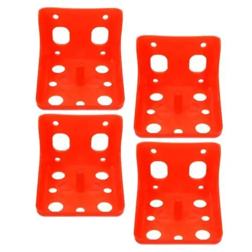 Produktbild: Happyyami 4 Stück Salzstein-Box-Halter Lecksalzhalter für Pferde Steinsalz Salzsteinfutterträger Nutztierfuttersalzhalter Salzleckgestell für Pferde Salzraufe für Kuh füttern Plastik Orange