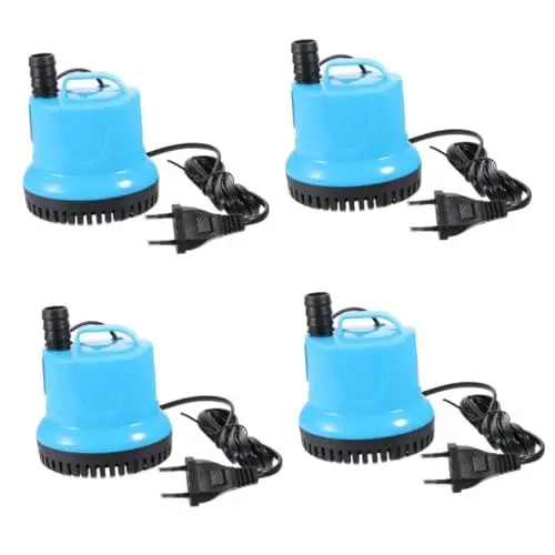 Produktbild: Happyyami 4 Stück Tauchpumpe für Fischbecken Tauchwasserpumpe umwälzpumpe teichpumpen Aquarium teich tauchpumpe untere Saugpumpe sauber Saugpumpe unten Wasserpumpe wechseln Brunnenpumpe Abs