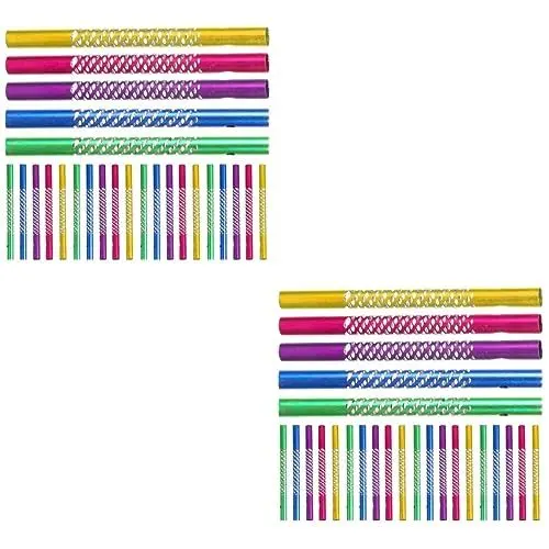 Produktbild: Happyyami 50 Stück Windspiele Windspielpfeife Aus Metall Glockenspiel Für Draußen Zubehör Für Windglocken Windspielpfeife Selber Bauen Aluminiumrohre Für Windfangrohr Werkzeug Haushalt Kind
