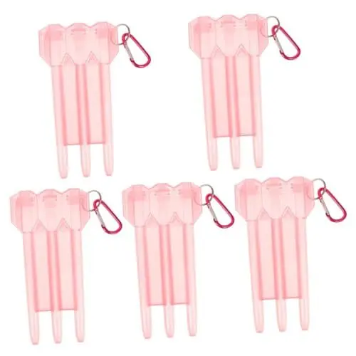 Produktbild: Happyyami 5St -Aufbewahrungsbox Koffer Halter Tragbarer Dartkoffer behälter -Tragetasche aufbewahrungsbox Veranstalter -Etui aus Kunststoff Edelstahl Rosa