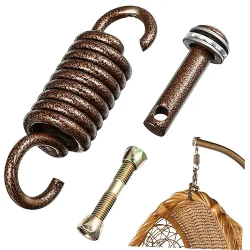 Produktbild: Happyyami Zubehörteil 5 Sätze Feder schaukel Haken hängesessel zubehör Hängemattenfedern Yoga-Schaukel Kleiderbügel Schwerlaststuhl Hängematte liefern Teile drinnen Ei-Stuhl Hardware Clip