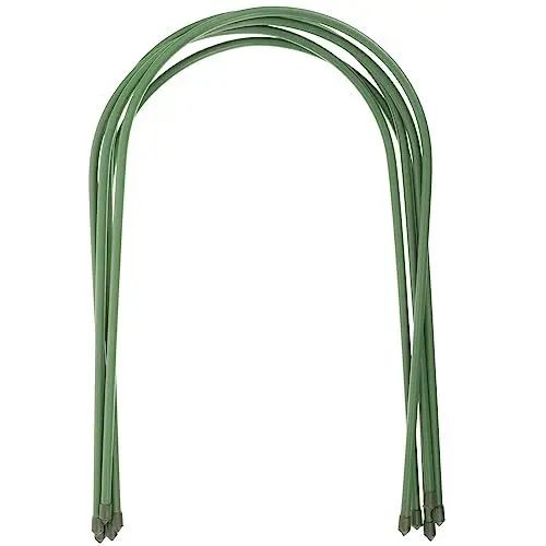 Produktbild: Happyyami 5 Stück Gewächshausreifen Wachstumstunnel Gartenreifen Kunststoffbeschichteter Stahlstützrahmen Gewächshausreifen Für Hochbeete Gartentunnel-Reihenabdeckungsreifen-Kit