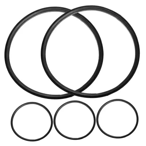 Produktbild: Happyyami 5st Dichtungsring Für Thermosbecher Elastischer Flaschenring Dichtring Für Isolierbehälter Flaschendeckel Silikonring Tasse Liefert Dichtungsring Für Flasche Kieselgel Black