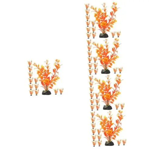 Produktbild: Happyyami 60 STK Aquarienlandschaft Großes Terrarium Großes Glasterrarium Fischglasdekorationen Aquarienpflanzen Lebensraumpflanzen Für Reptilien Terrariennebler Anlage Plastik Aquariengras