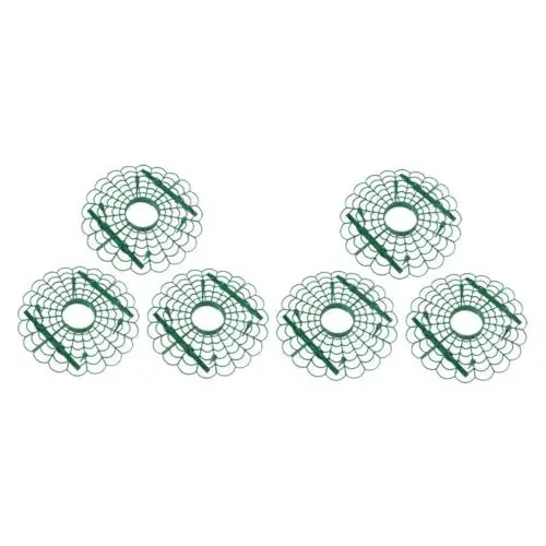 Produktbild: Happyyami 6st Pflanzständer Für Den Balkon Kletterbügel Kletterpflanze Obstkletterständer Erdbeerpflanzregal Erdbeerstützen Erdbeeranbau Unterstützung Erdbeerunterstützung Plastik Green