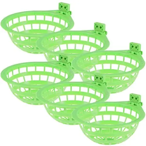 Produktbild: Happyyami 6st Vogelnest Taubenzucht Bedarf Taubennest Aus Kunststoff Vogelbrutnest Sittich Nisten Vögel Brüten Im Brutnest Kanariennester Kunststoffschraffur Kanarienvogel Käfig Hohl Plastik