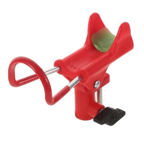 Produktbild: Happyyami Angelhalterung Angelrutenständer Am Seeufer Rutenauflagen Beim Angeln Stab Ruhen Halterung Für Angelruten Tragbarer Angelrutenständer Angelrutenhalter Kajak-rutenhalter Metall Rot