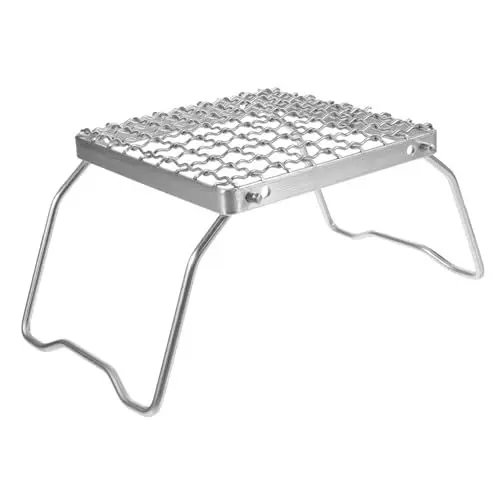 Produktbild: Happyyami Grillrost Aus Edelstahl Tragbares Grillgitter Für Outdoor-aktivitäten Für Camping Und Bbq