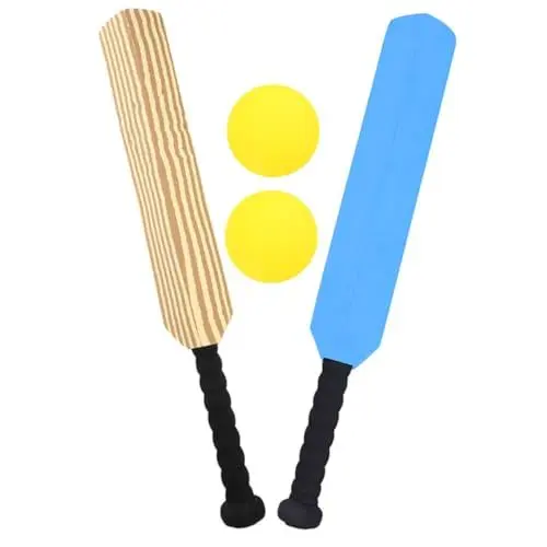 Produktbild: Happyyami Cricket-trainingsset Für Junge Mädchen Kunststoff-cricketschläger Leichter Schläger Für Cricket Praktischer Cricketschläger Mit Bällen
