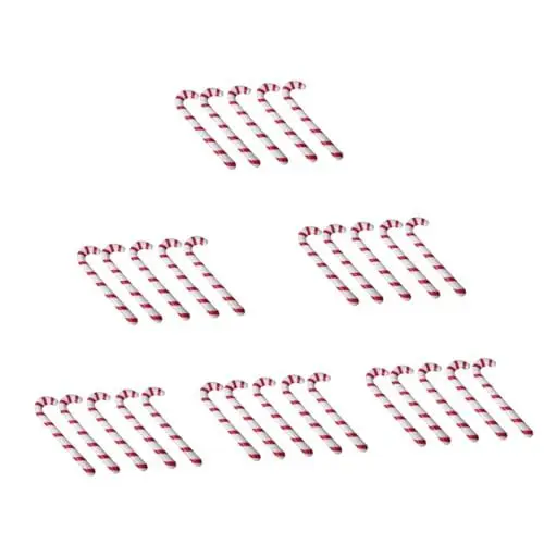 Produktbild: Happyyami Dekoration 30 STK Dekorative Krücken Ups Weihnachtsbonbonverzierung Groß Weihnachts-hüpfburgen Weihnachtsballon Aus Aluminium Baum Süßigkeiten Stöcke Aufblasbar Kind Stock Ornament