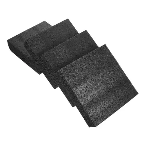 Produktbild: Happyyami Expandierbarer Verpackungsschaum Für Pc 4 Stück Schwarze Schaumstoffblöcke Für