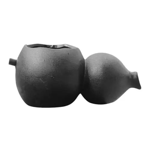 Produktbild: Happyyami Fließendes Wasser Ornamente Teichbrunnen Tischbrunnen Garten Wasserfall Set Wasserspray Sprinkler Gartenbrunnen Wasserspiel Gartenbrunnen Keramik Schwarz
