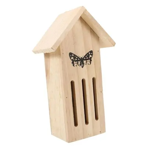 Produktbild: Happyyami Schmetterlingshaus und Futterspender für Den Außenbereich Lebensraum Aus Holz Lockt Schmetterlinge An