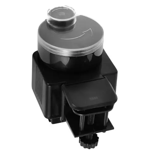 Produktbild: Happyyami Futterspender für Aquarien automatischer Futterautomat für Goldfische Automatischer Fischfutterautomat Kleiner Tank Batterie Werkzeug Fütterungsgerät für Aquarien