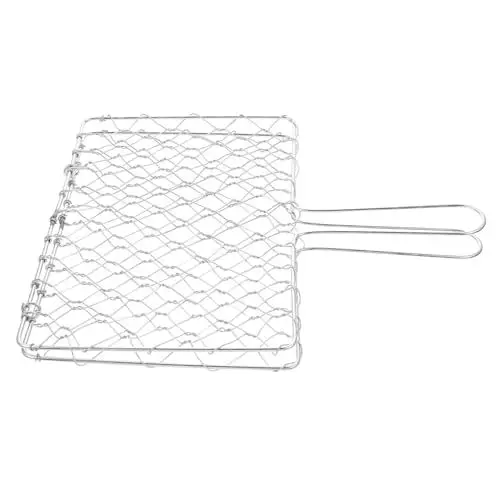 Produktbild: Happyyami Haushalt Gegrillte Korb Eisen Grill Rack Hitzebeständigen Für Outdoor-aktivitäten Für Picknick