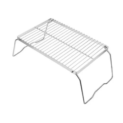 Produktbild: Happyyami Klappbarer Grillrost Mit Großer Kapazität Mesh-lebensmittelkühlung Edelstahl-backrost Für Den Außenbereich Für Camping