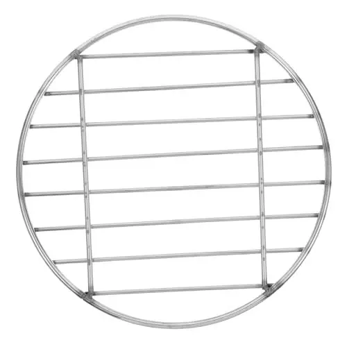 Produktbild: Happyyami Outdoor-grillgitter Runder Grillrost Edelstahlgestell Metall-grillgitter Für Zubehör