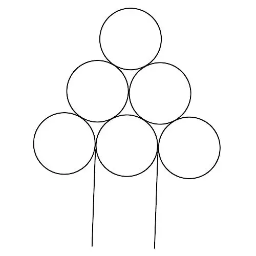 Produktbild: Happyyami Gartenpfahl Aus Kunststoff und Eisen für Kletterpflanzen Stabile Pflanzenstütze Spalier