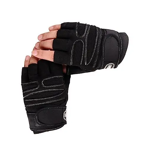 Produktbild: Happyyami Handschuhe Für Das Krafttraining Mountainbike-Handschuhe Trainingshandschuh Fürs Fitnessstudio Radfahren Kurzhantel-Handschuhe Fitness-Handschuhe Widerstandsband Atmungsaktiv Kind