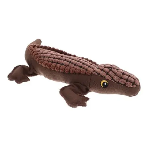 Produktbild: Happyyami Haustier-krokodil-Spielzeug Quietschspielzeug Für Hunde Quietschende Spielzeuge Für Welpen Alligator-Spielzeug Quietschendes Hundespielzeug Kuscheltiere Coffee Plüsch