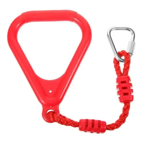 Produktbild: Happyyami Kletterseil Ring Für Kinder Kinderschaukel Hinterhof-fitnessring Schaukelzubehör Turnringe Für Kinder Schaukelring Klettergerüst Outdoor-gymnastikring Turnstangenringe Plastik Rot