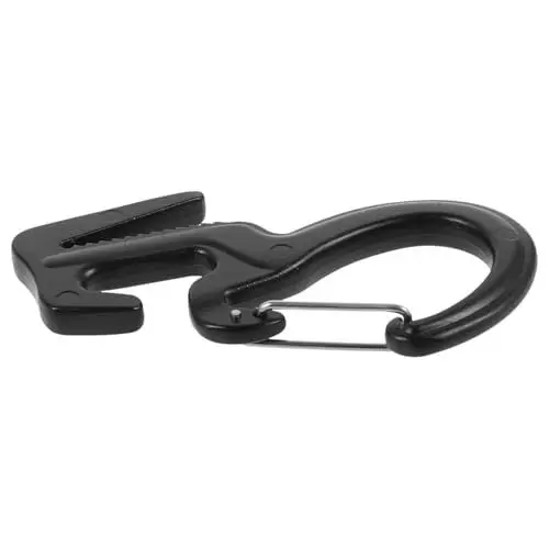 Produktbild: Happyyami Kletter Karabiner Kletterzubehör Schlüsselanhänger Bungee Verriegelungshaken Rucksack Clips Outdoor Survival Ausrüstung Hängende Schnallen Haken Clips Metallschnallen Karabiner-Haken