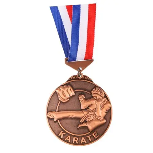 Produktbild: Happyyami Medaillen aus Zinklegierung Wiederverwendbare Auszeichnungsmedaille Goldmedaille mit Wandhalterung Medaille für Sportveranstaltungen, Wettbewerbe Und Training