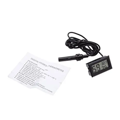 Produktbild: Happyyami Mini-Hygrothermograph 2St raumthermometer innen LCD-Feuchtigkeits-Temperaturmesser Hygrothermograph Feuchtigkeit Temperaturmesser Kletterndes Haustier Sonde LCD-Hygrothermograph