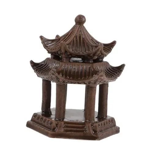 Produktbild: Happyyami Miniatur-gartenpavillon-Statue Für Aquarium-, Keramik-pavillon-Ornament Für Aquarium-Landschaft, Traditionelle Chinesische Wassertank-Dekoration, Pavillon-Modell