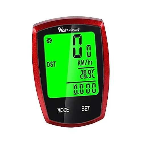 Produktbild: Happyyami Motor Tacho Fahrradcomputer-Monitor Fahrradmonitor Fahrradcomputer Verkabelt Fahrrad Stoppuhr Fahrrad Tacho Fahrradcomputer Kilometerzähler Tachometer Heimtrainer Anzahl Gerät