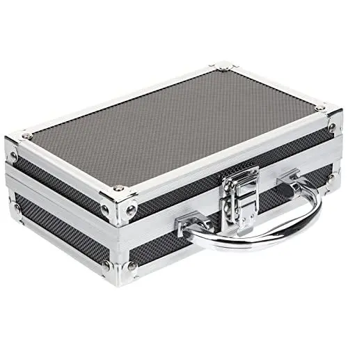 Produktbild: Happyyami Multitools Werkzeugkoffer Aus Aluminium, Tragbarer Werkzeugkoffer Mit Schaumstoffeinlage, Outdoor-Werkzeugkasten-Organizer Für Elektriker-Geschäftsreisen