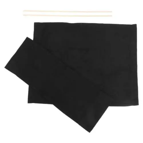 Produktbild: Happyyami Regiestuhl-Ersatz- -Set Stoff-Sitzbezug Faltbarer Regiestuhl-Bezugssatz Schwarz